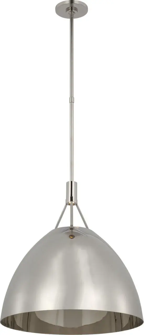 Sospeso LED Dome Pendant in Polished Nickel - Image 2