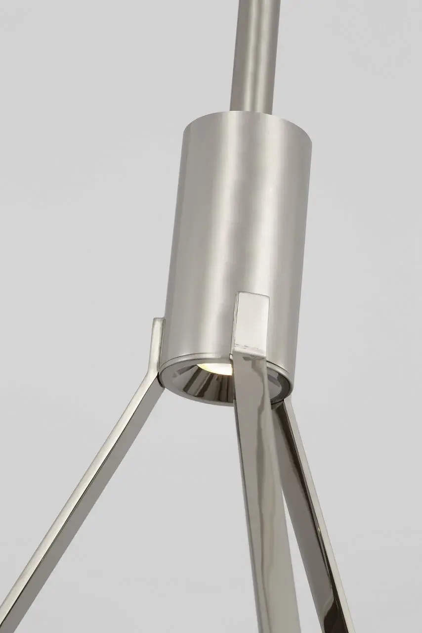 Sospeso LED Dome Pendant in Polished Nickel - Image 3