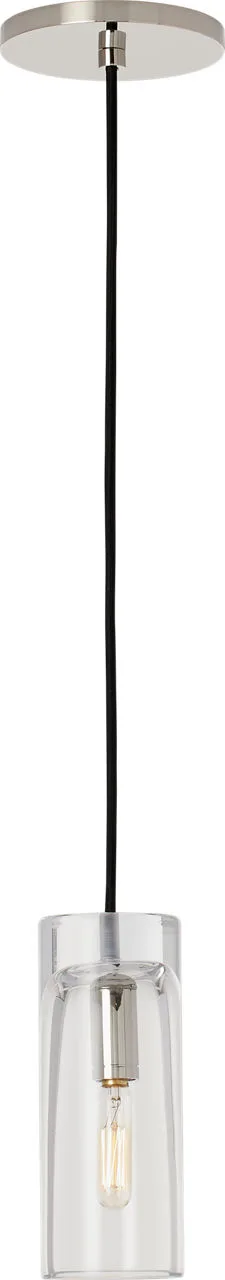 Horizon One Light Pendant in Polished Nickel