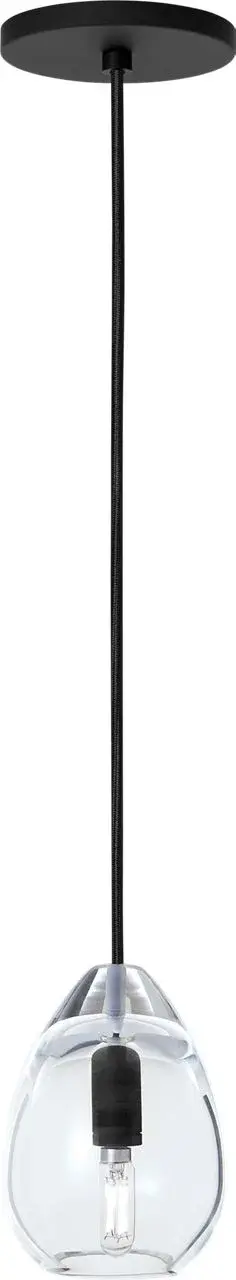 Alina Pendant in Nightshade Black