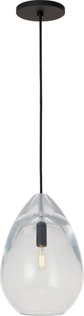 Alina One Light Pendant in Nightshade Black - Image 3