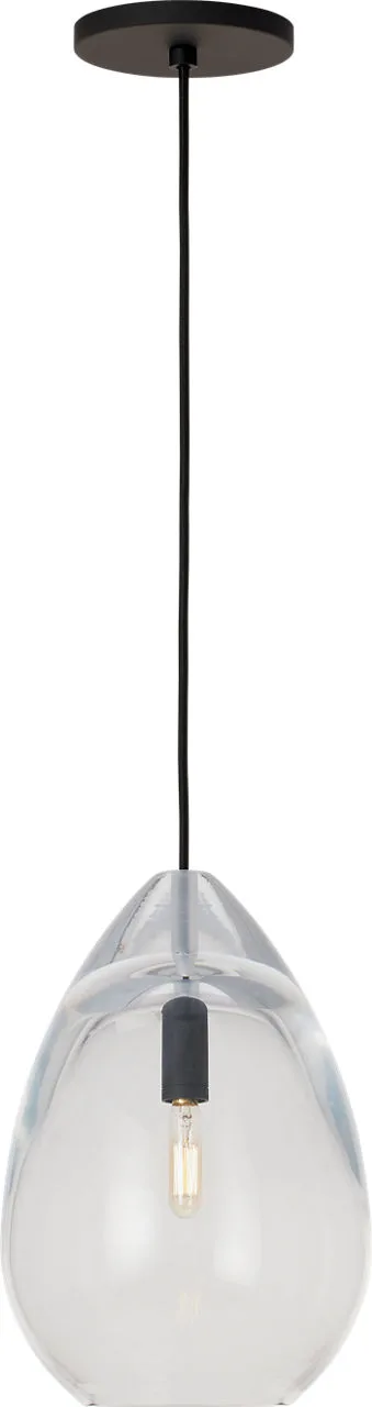 Alina One Light Pendant in Nightshade Black