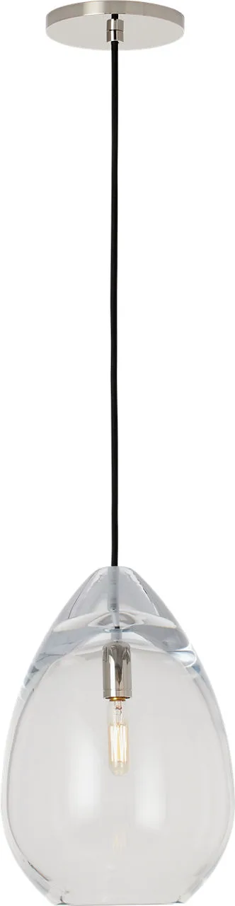 Alina One Light Pendant in Polished Nickel
