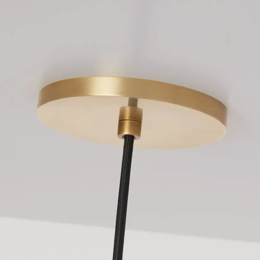 Alina One Light Pendant in Natural Brass - Image 5