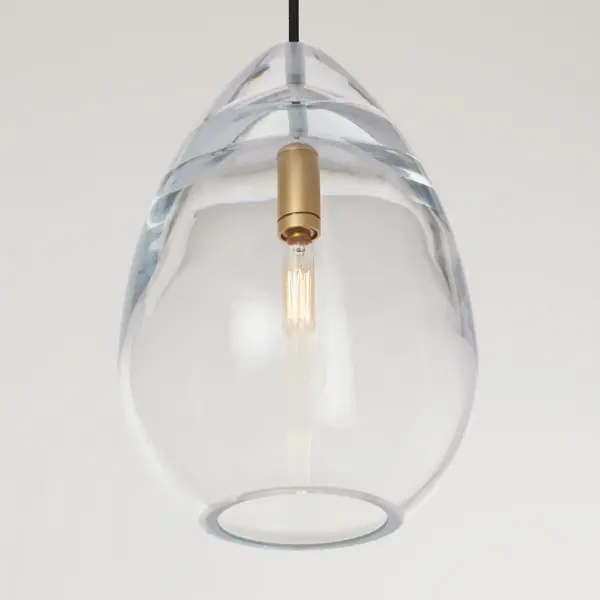 Alina One Light Pendant in Natural Brass - Image 4