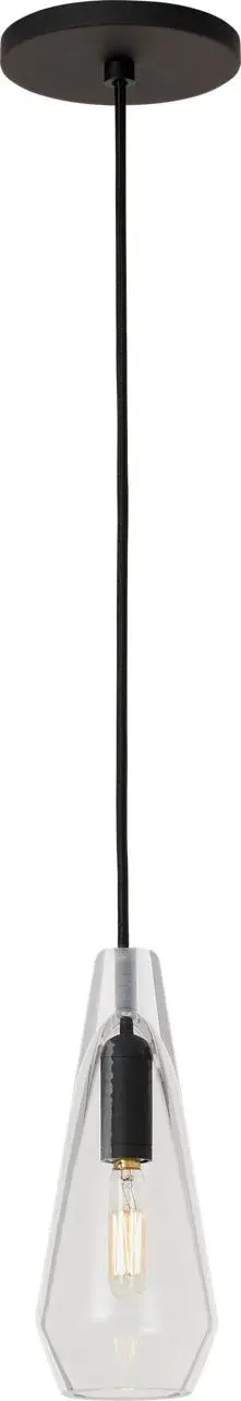 Lustra One Light Pendant in Nightshade Black - Image 3