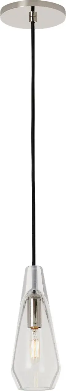 Lustra One Light Pendant in Polished Nickel - Image 3