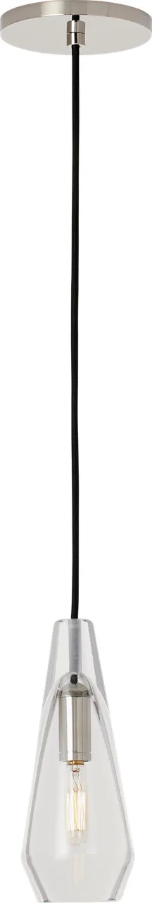 Lustra One Light Pendant in Polished Nickel