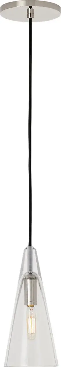 Selina One Light Pendant in Polished Nickel - Image 1