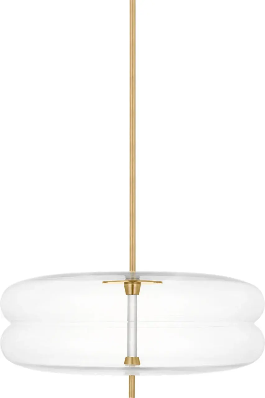 Shakkei Large Pendant in Natural Brass - Image 2