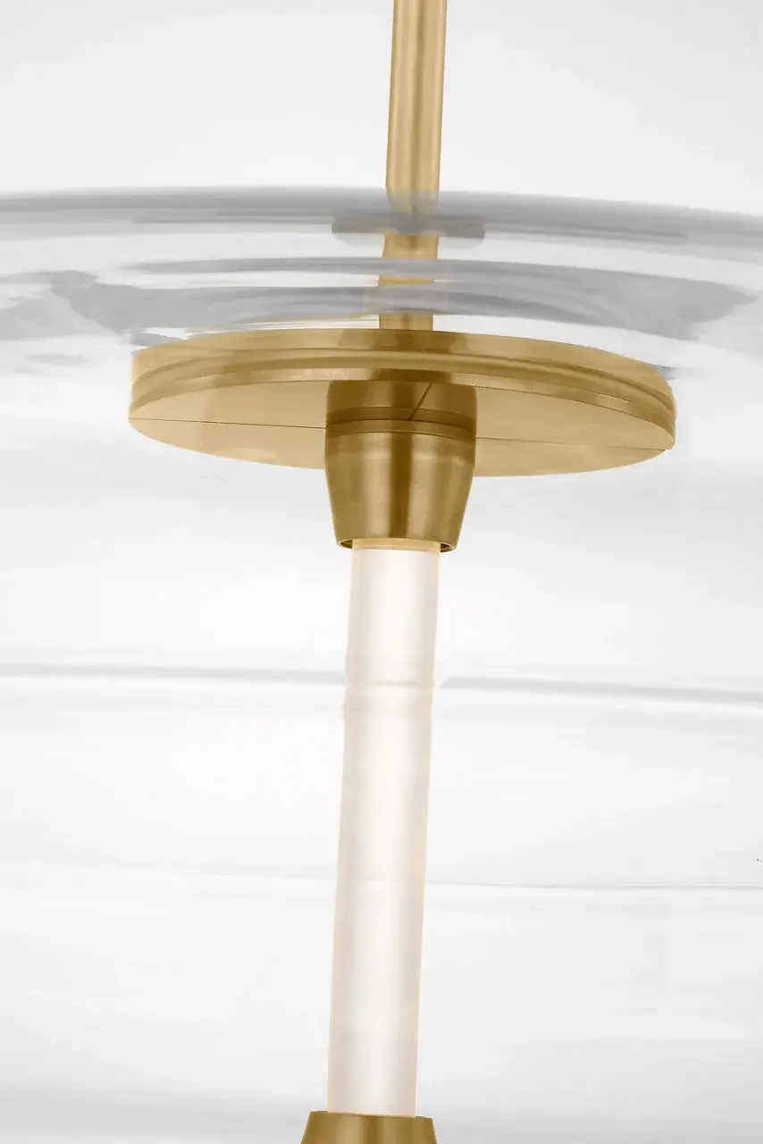 Shakkei Large Pendant in Natural Brass - Image 1