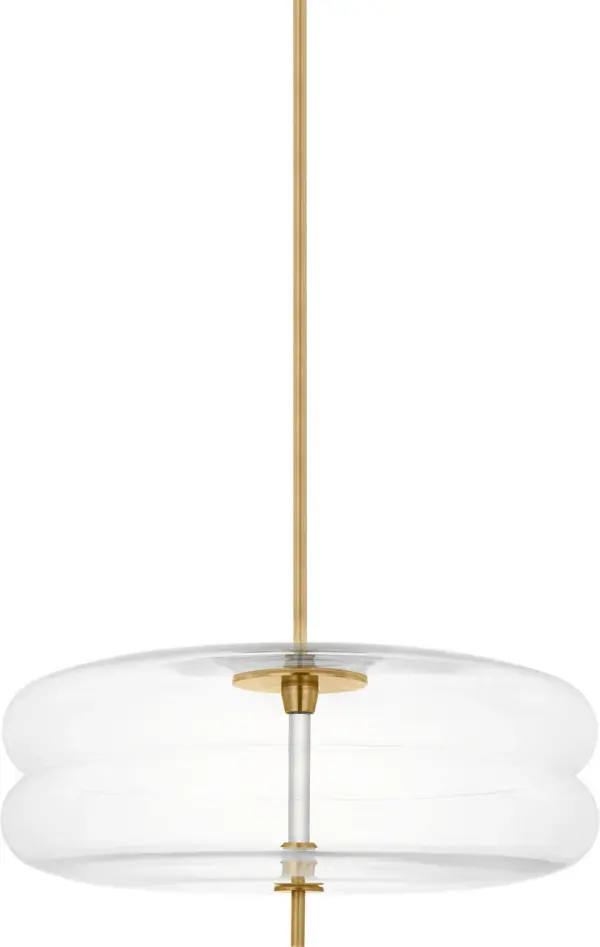 Shakkei Large Pendant in Natural Brass - Image 3