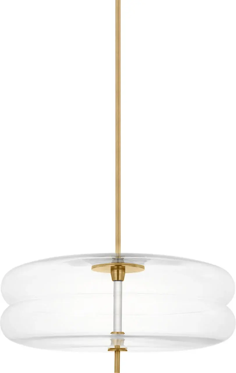 Shakkei Large Pendant in Natural Brass - Image 3