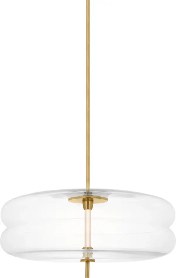Shakkei Large Pendant in Natural Brass - Image 5