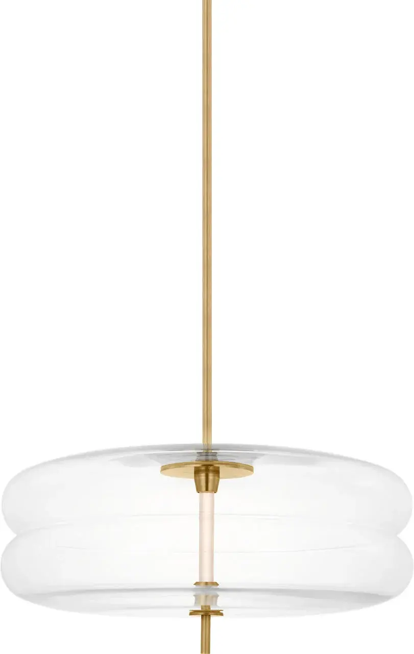 Shakkei Large Pendant in Natural Brass - Image 5