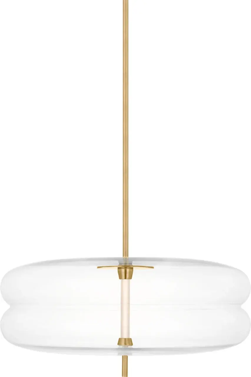 Shakkei Large Pendant in Natural Brass - Image 4