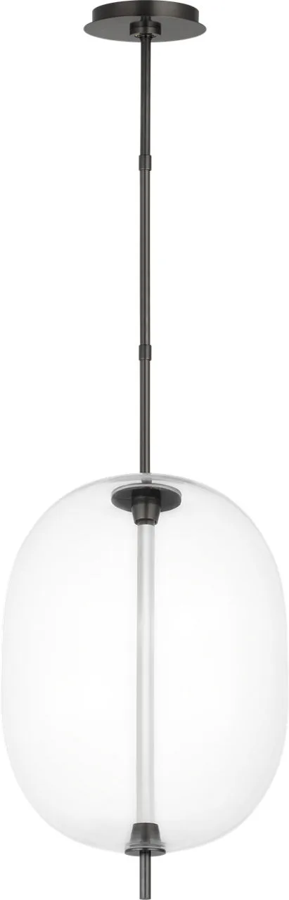 Heian Medium Pendant in Clear Bronze