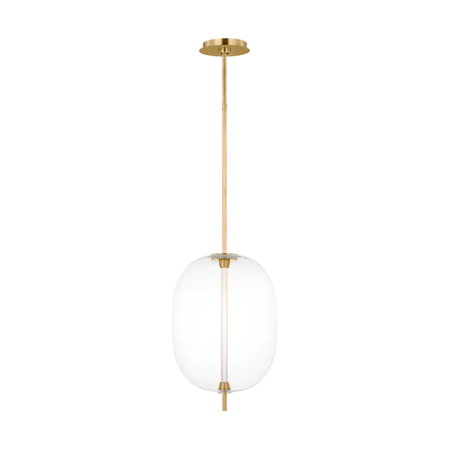 Heian Medium Pendant in Natural Brass - Image 1