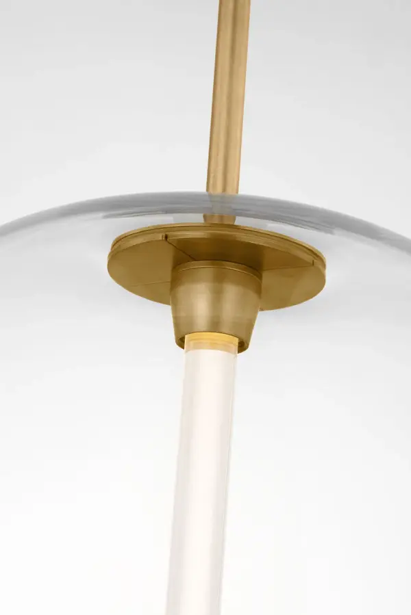 Heian Medium Pendant in Natural Brass - Image 3