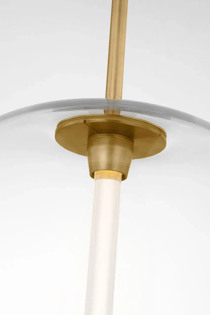 Heian Medium Pendant in Natural Brass - Image 3