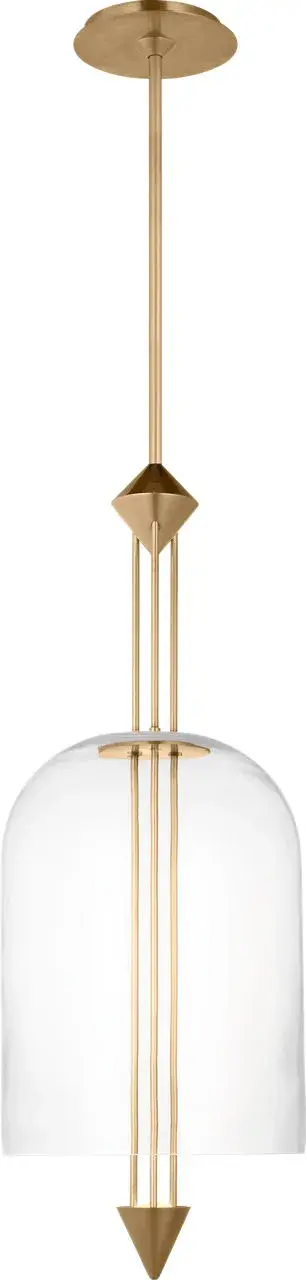 Cathedral Medium Pendant in Natural Brass - Image 1