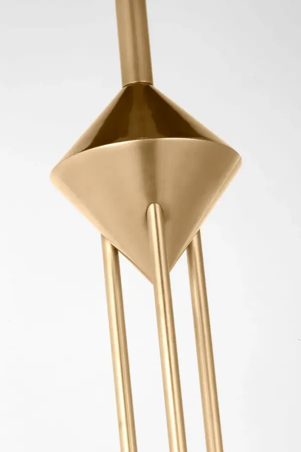The Cathedral Medium Pendant combines architectural elegance with modern functionality. Its clear glass shade and natural brass finish create a sophisticated focal point, while 2700K LED provides warm, inviting illumination. - alternate view