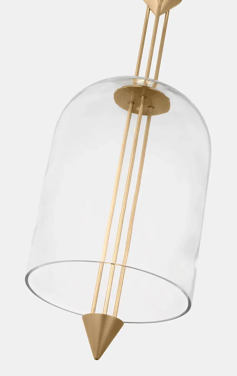 Cathedral Medium Pendant in Natural Brass - Image 3