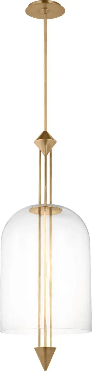 Cathedral Large Pendant in Natural Brass - Image 4
