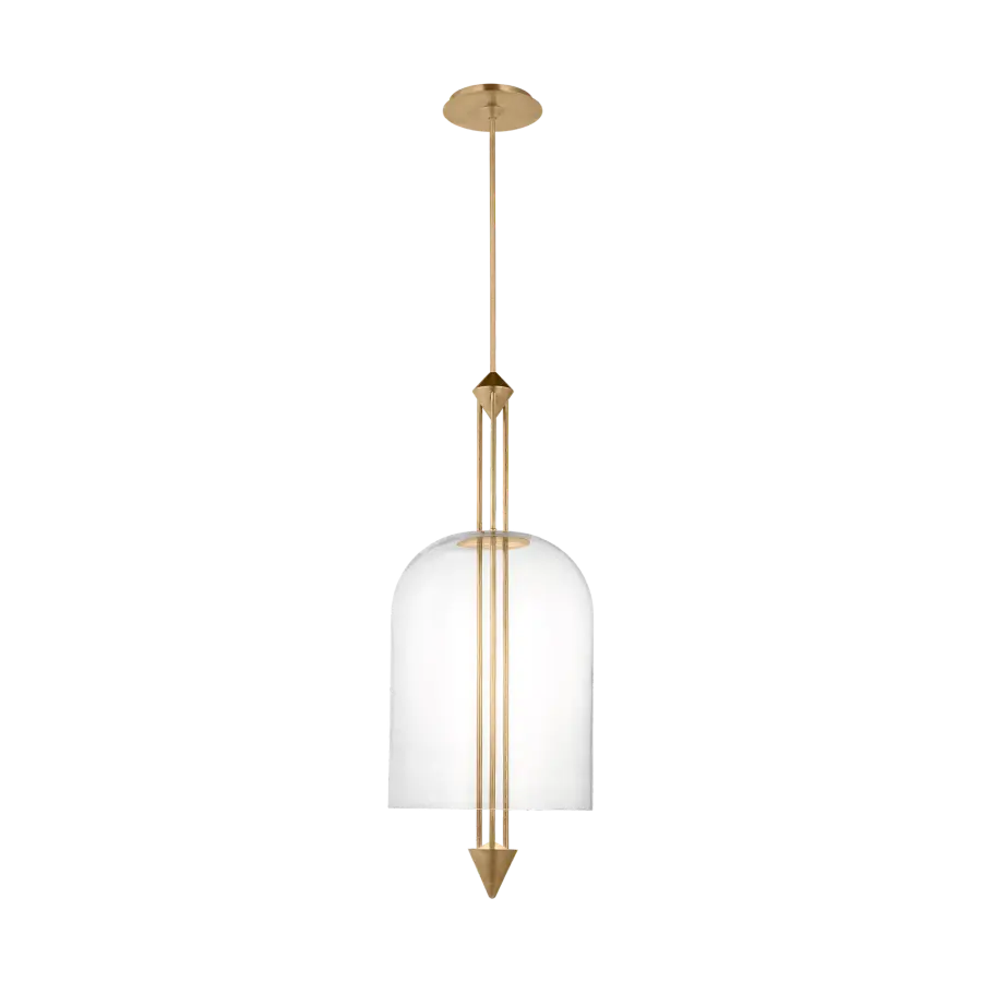 Cathedral X-Large Pendant in Natural Brass - Image 1