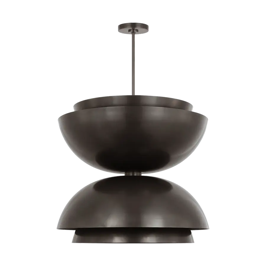 Shanti Grande Double Pendant in Dark Bronze - Image 1