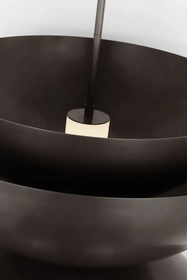 Shanti Grande Double Pendant in Dark Bronze - Image 3