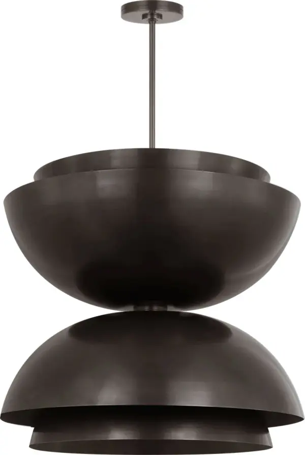 Shanti Grande Double Pendant in Dark Bronze - Image 4