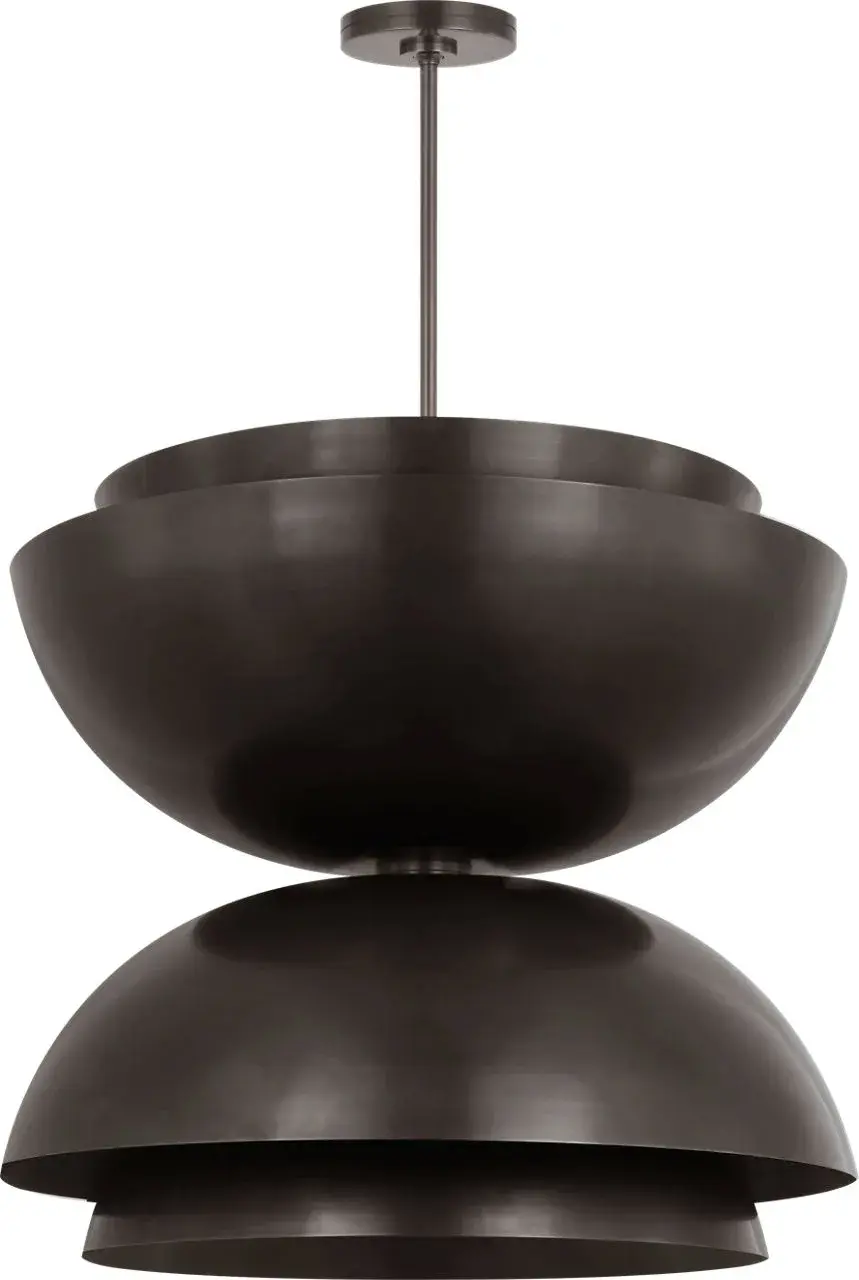 Shanti Grande Double Pendant in Dark Bronze - Image 4