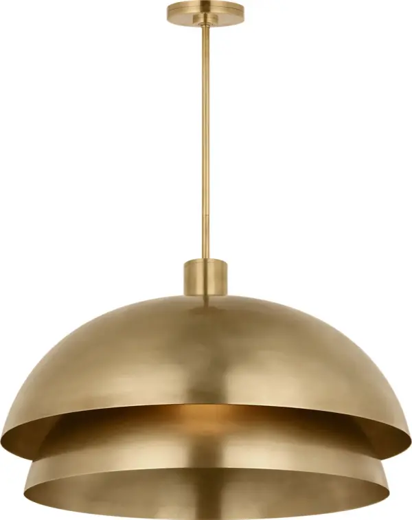 Shanti Grande Pendant in Natural Brass - Image 4