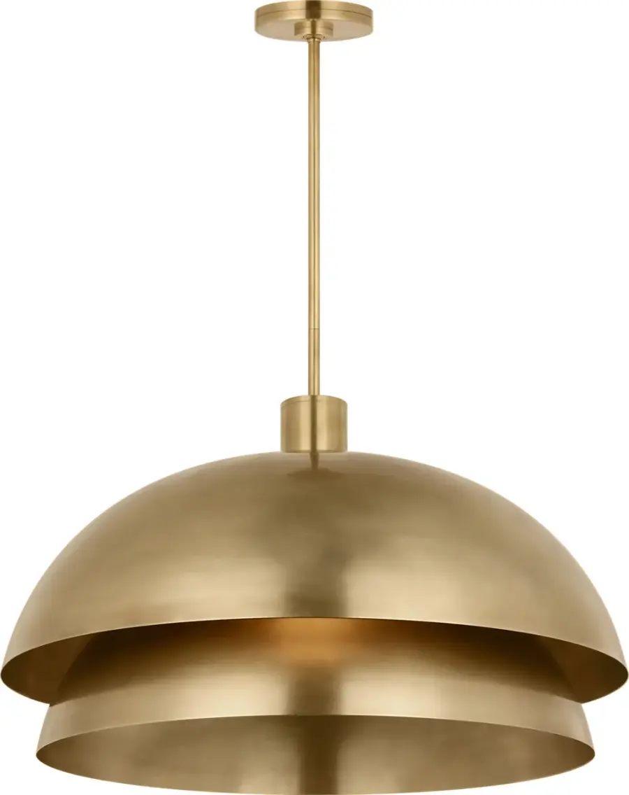 Shanti Grande Pendant in Natural Brass - Image 4