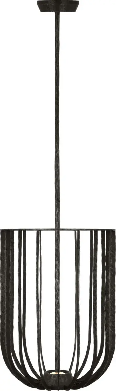 Sanchi Large Pendant in Aged Iron - Image 2