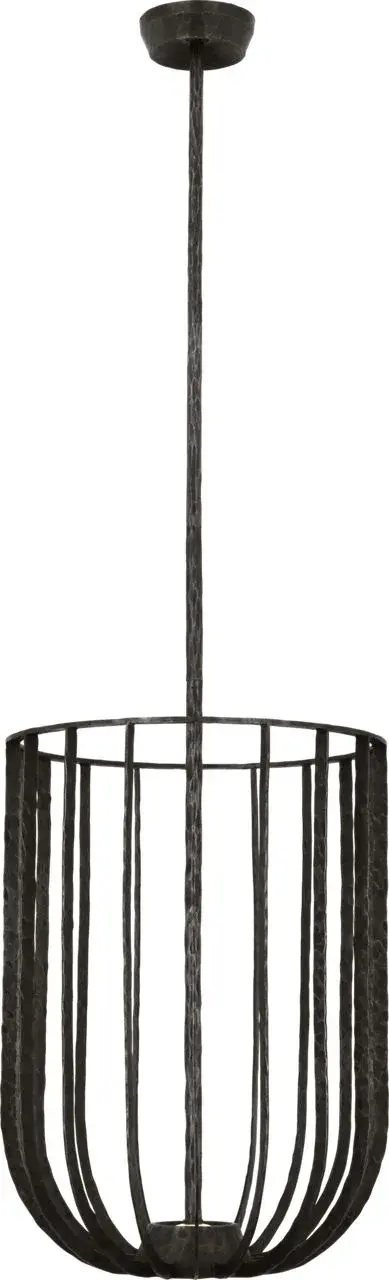 Sanchi Large Pendant in Aged Iron - Image 3