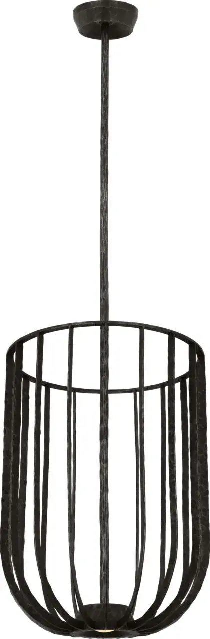 Sanchi Large Pendant in Aged Iron - Image 4