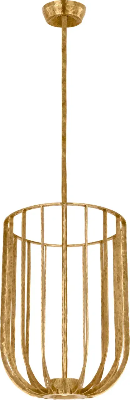 Sanchi Large Pendant in Polished Antique Brass - Image 3