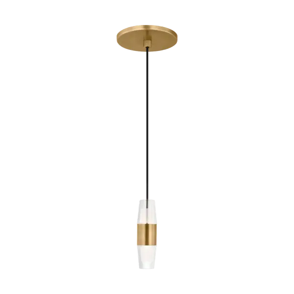 The Lassell Short Pendant by Sean Lavin combines delicate natural brass arms with laser-etched crystal tubes for a sophisticated, modern aesthetic. Its oversized scale and minimalist design make it a stunning focal point.