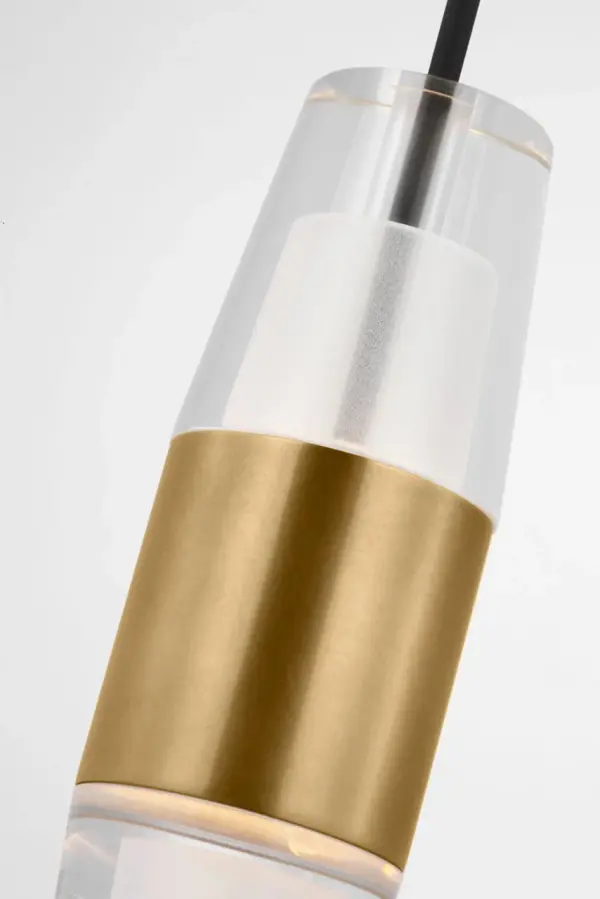 Lassell Short 1-Light Pendant in Natural Brass - Image 3