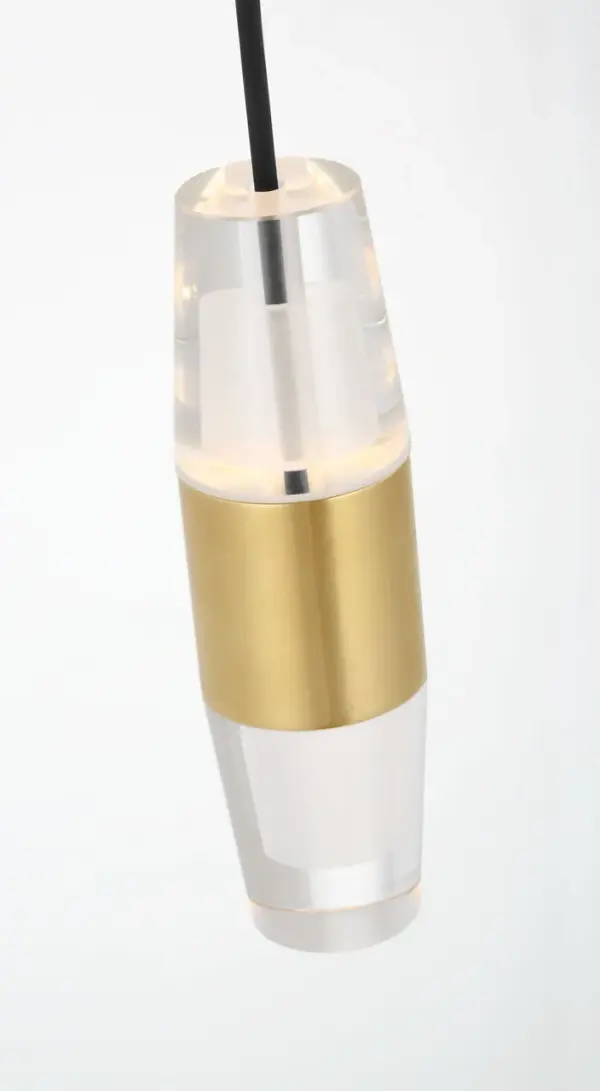 Lassell Short 1-Light Pendant in Natural Brass - Image 4