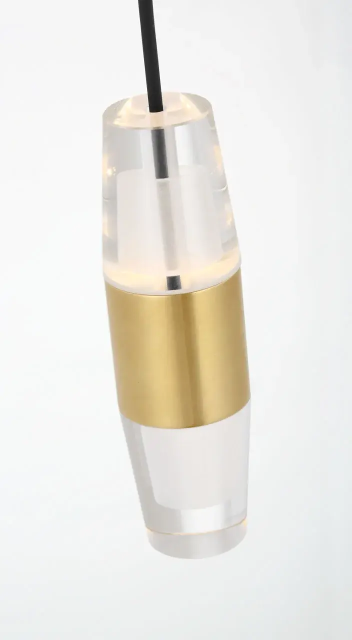 Lassell Short 1-Light Pendant in Natural Brass - Image 4