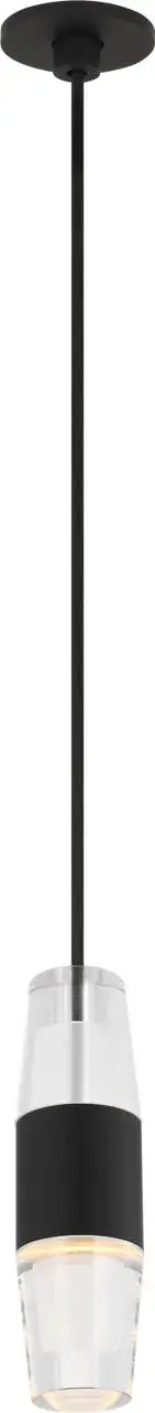 Lassell Short Port Alone Pendant in Nightshade Black - Image 2