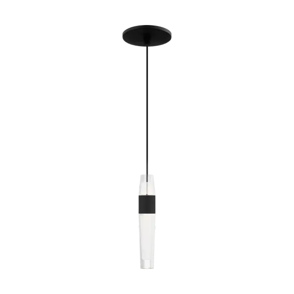 Lassell 1-Light Pendant in Nightshade Black - Image 1