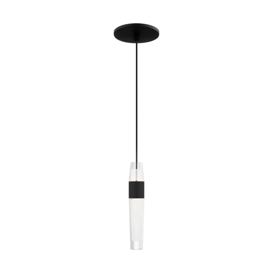 Lassell 1-Light Pendant in Nightshade Black - Image 1