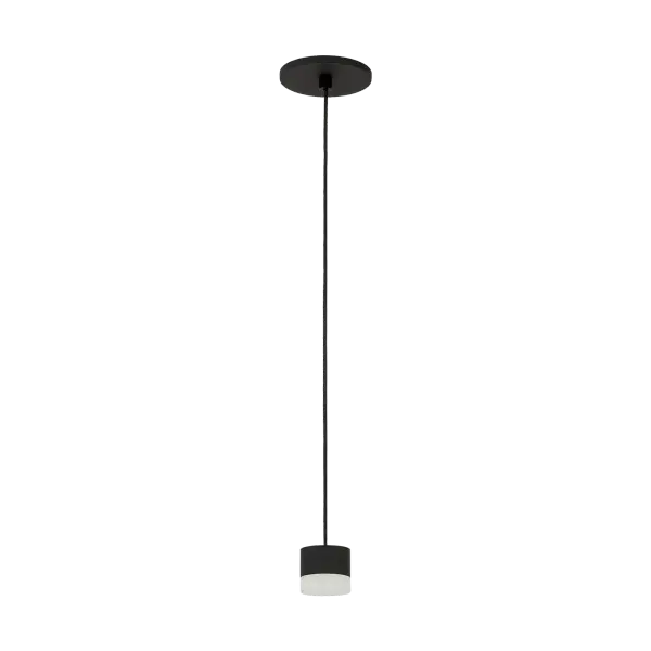 Elegant Alabaster Pendant with Sophisticated Black Finish - Image 3