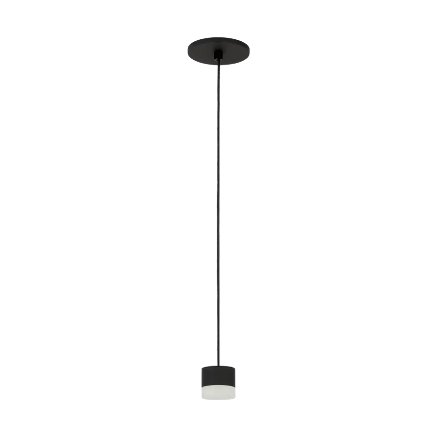 Elegant Alabaster Pendant with Sophisticated Black Finish - Image 3
