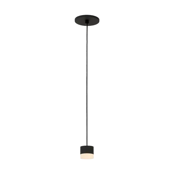 Elegant Alabaster Pendant with Sophisticated Black Finish - Image 5