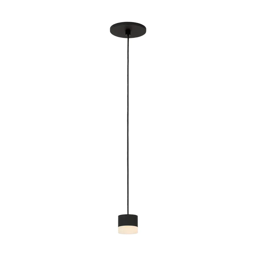 Elegant Alabaster Pendant with Sophisticated Black Finish - Image 5